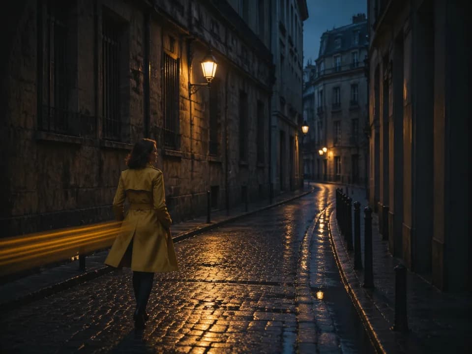 Cinematic film still scene at blue hour generated by Image 2