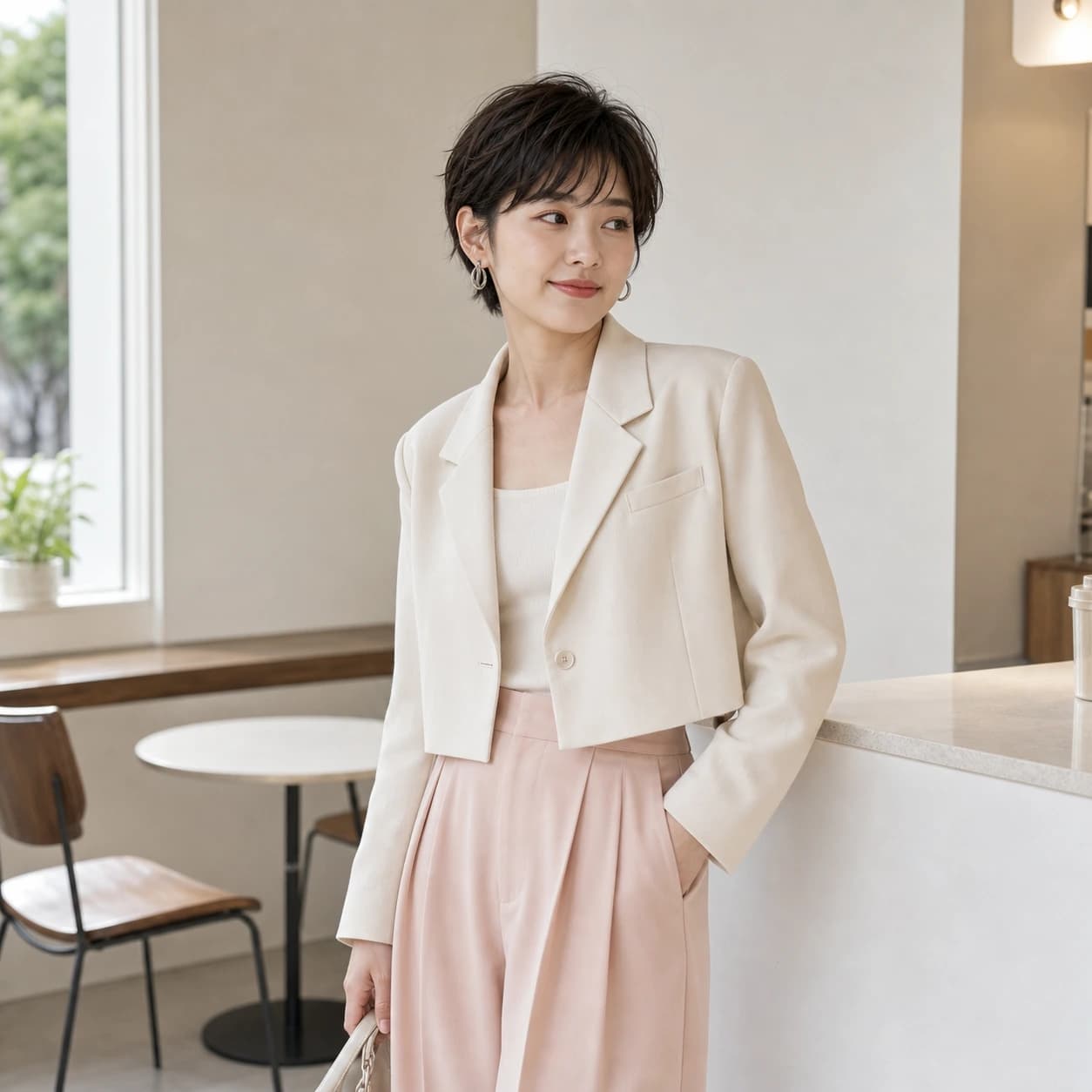 Vogue風メインビジュアル — original photo used as input