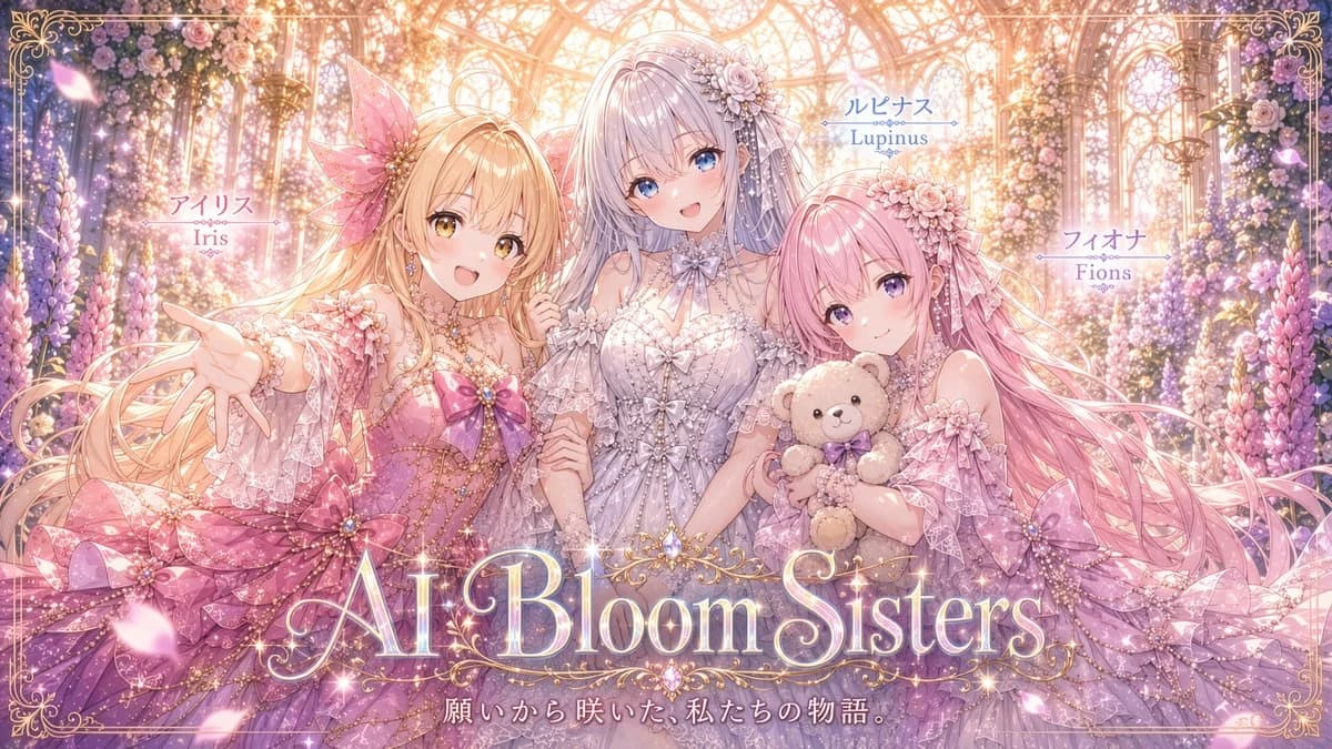 AI Bloom Sisters Anime Key Visual storyboard visual