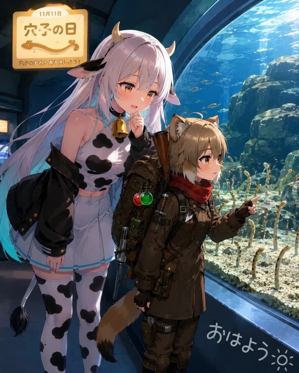 Anime Aquarium Garden Eel Day with social-ready composition, lifestyle framing and shareable visual storytelling