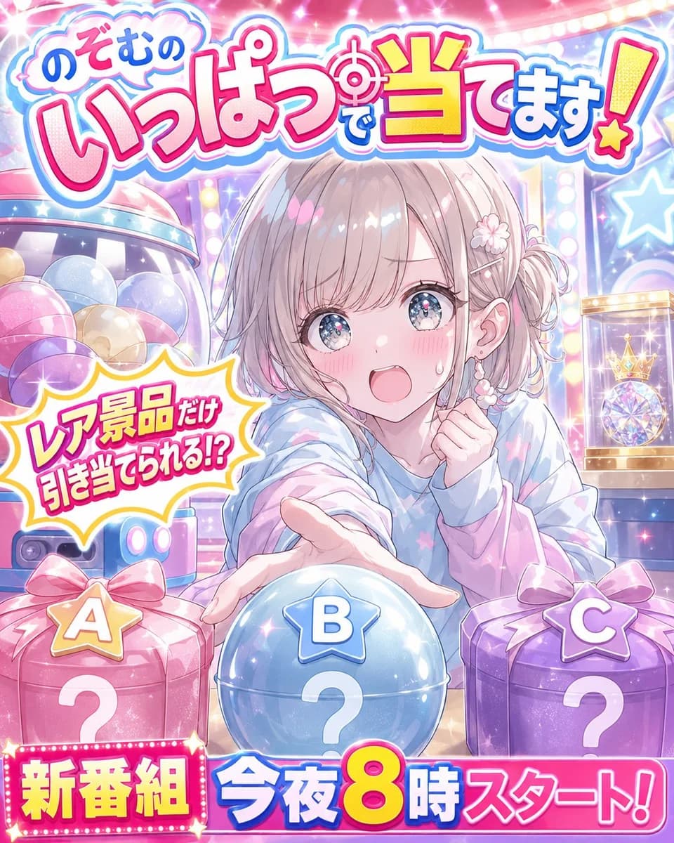 Anime Prize Variety Show Poster with polished social media composition, clear subject focus and share-ready visual styling