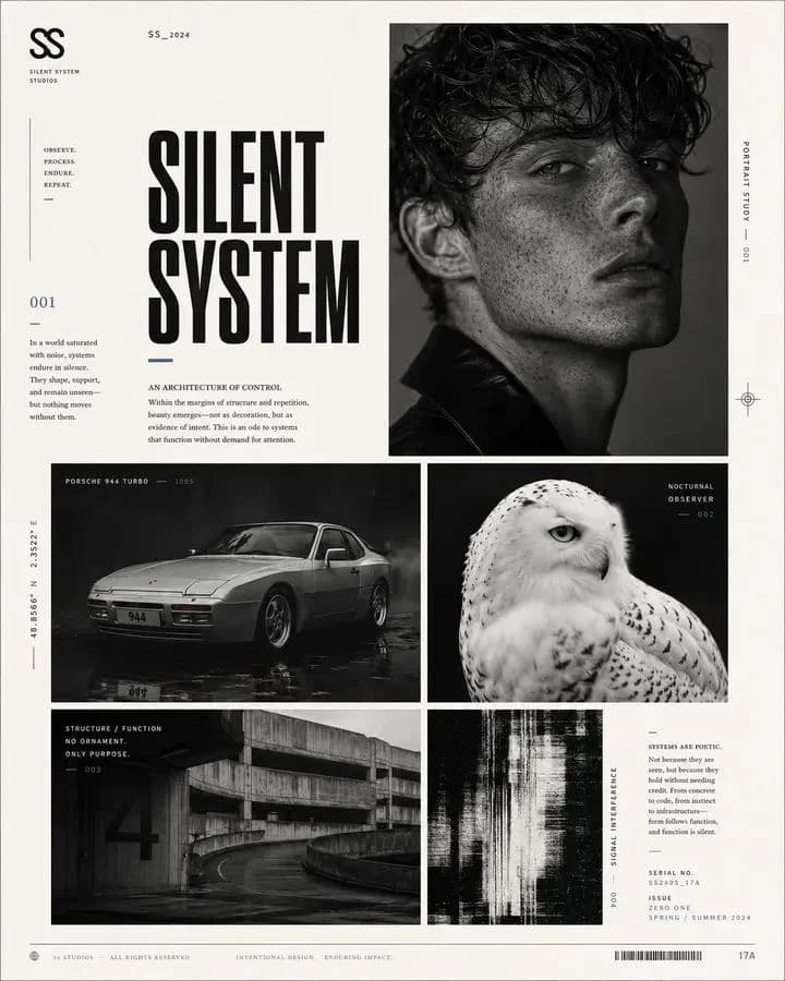 Avant-Garde Modular Graphic Design Poster with campaign-ready composition, brand-focused styling and premium commercial lighting