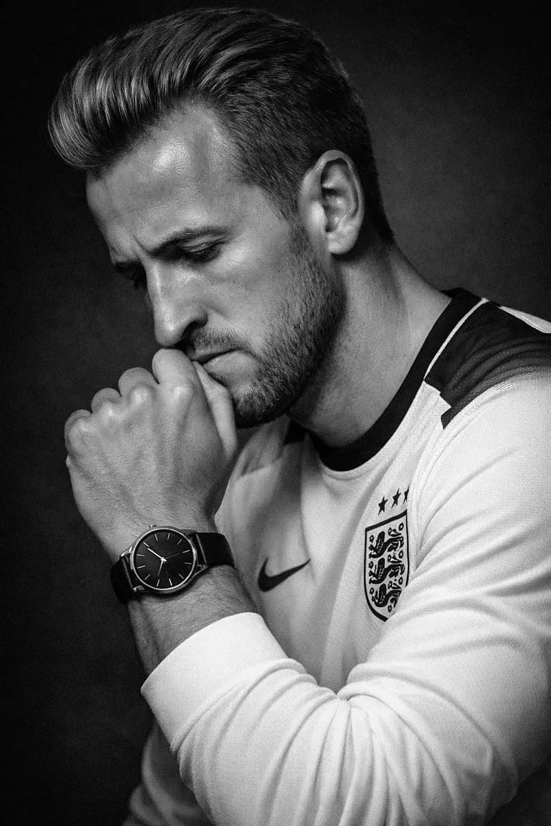 Black and White Editorial Portrait ad creative visual