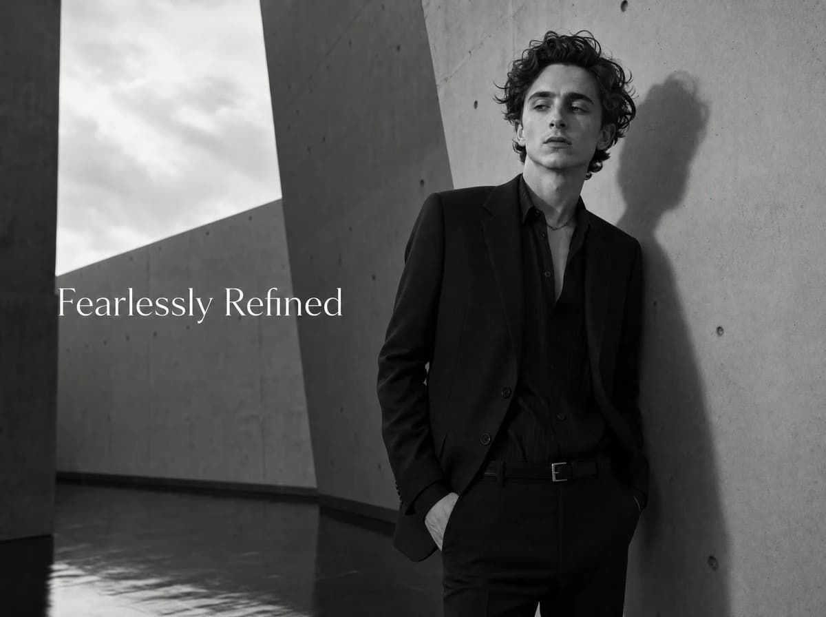 Black and White Menswear Ad ad creative visual