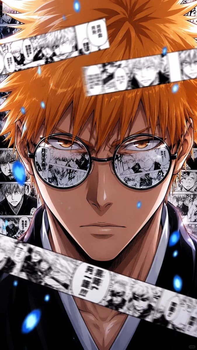 BLEACH Manga Collage Anime Poster poster GPT Image 2 prompt example