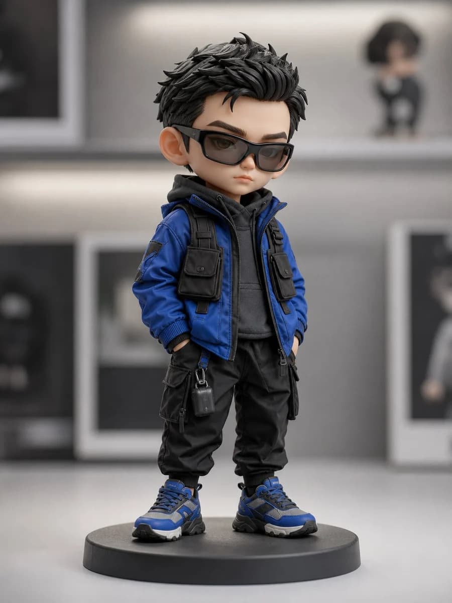Chibi Streetwear Collectible Toy ecommerce visual with clean product presentation, shop-ready composition and detailed styling