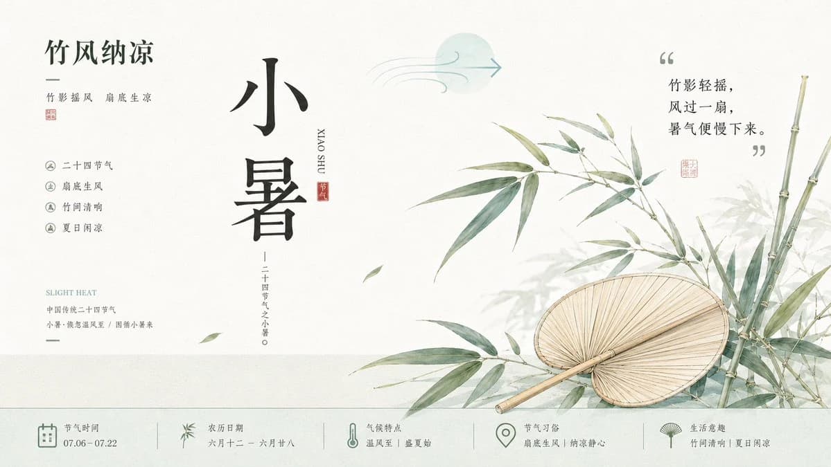 Chinese Aesthetic Solar Term Illustrations with structured visual hierarchy, readable details and polished educational layout