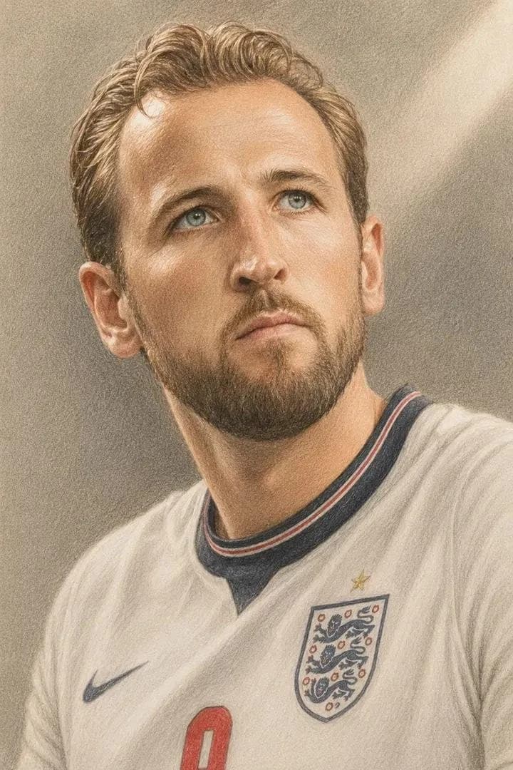 Colored Pencil Football Player Illustration storyboard visual