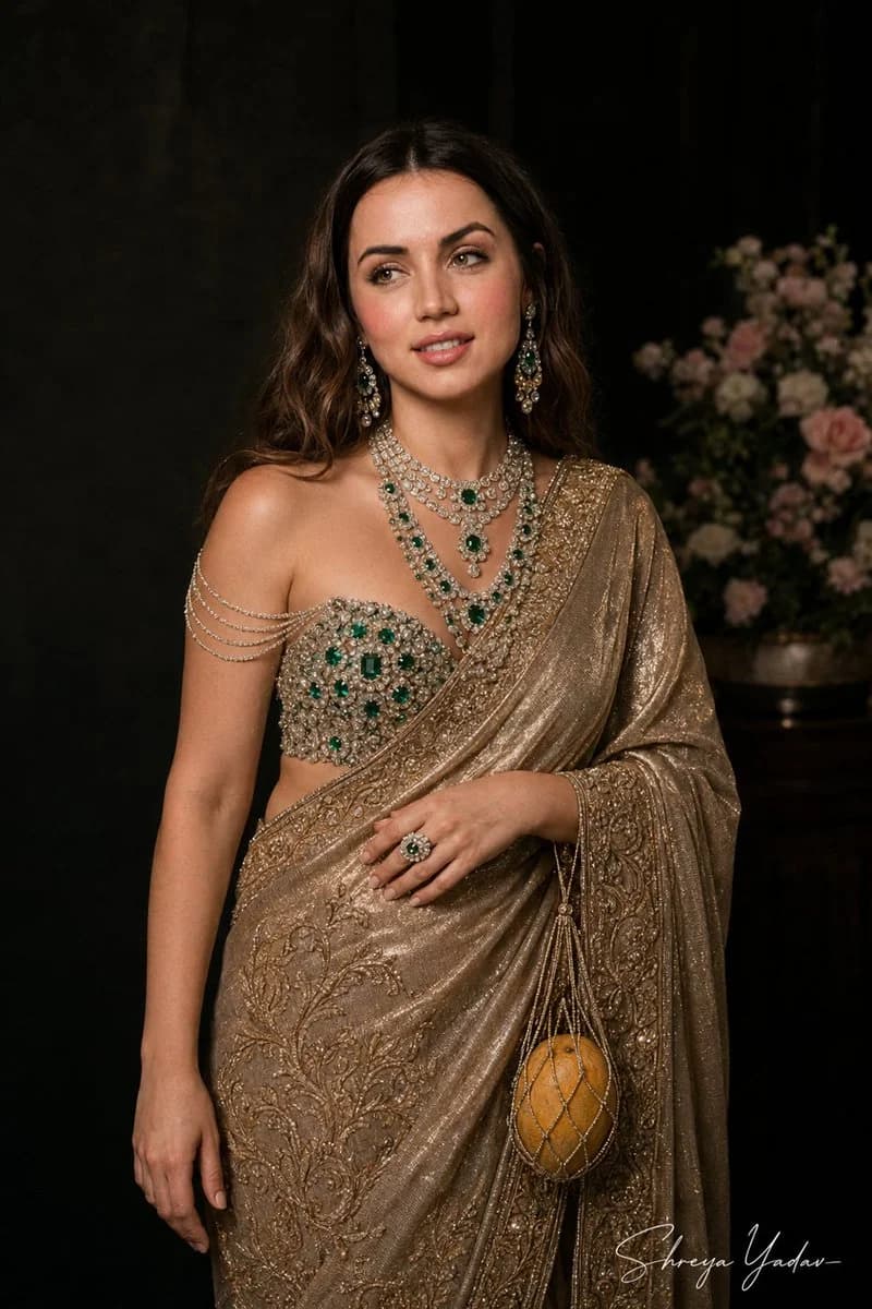 Couture Saree Cinematic Fashion Portrait portrait GPT Image 2 prompt example