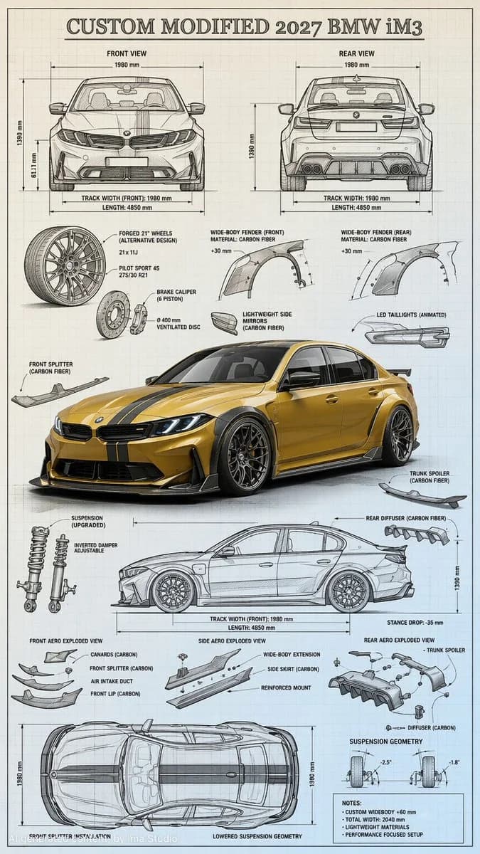 Custom Car Blueprint Sketch Render ui mockup GPT Image 2 prompt example
