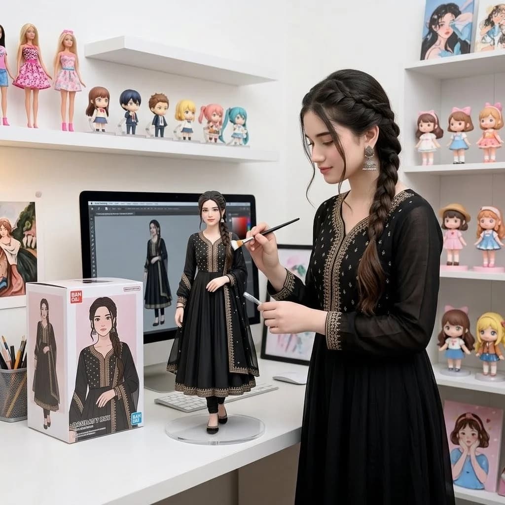 Custom Figurine on Creator Desk with polished product presentation, commercial detail, and shop-ready composition