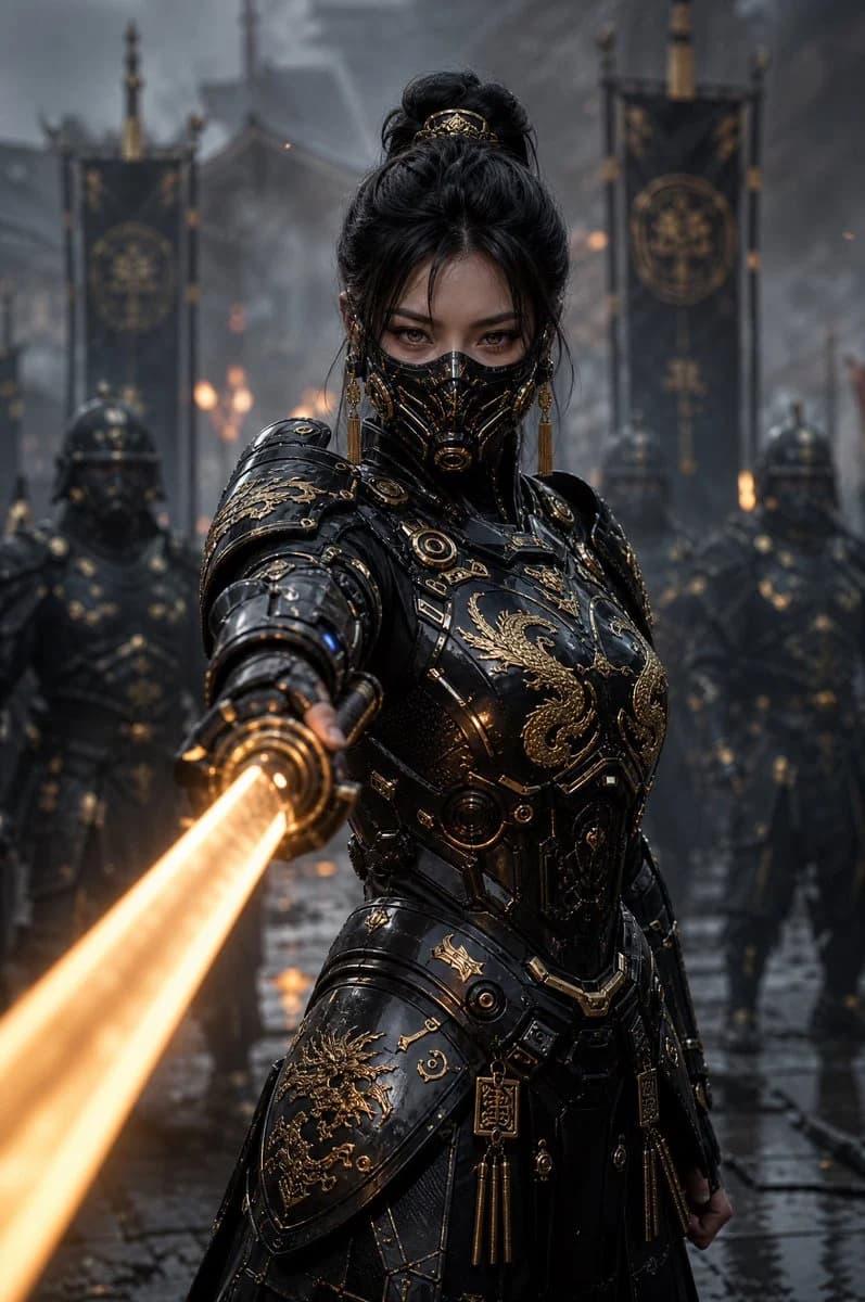 Cyber Samurai Empress Portrait with social-ready composition, lifestyle framing and shareable visual storytelling