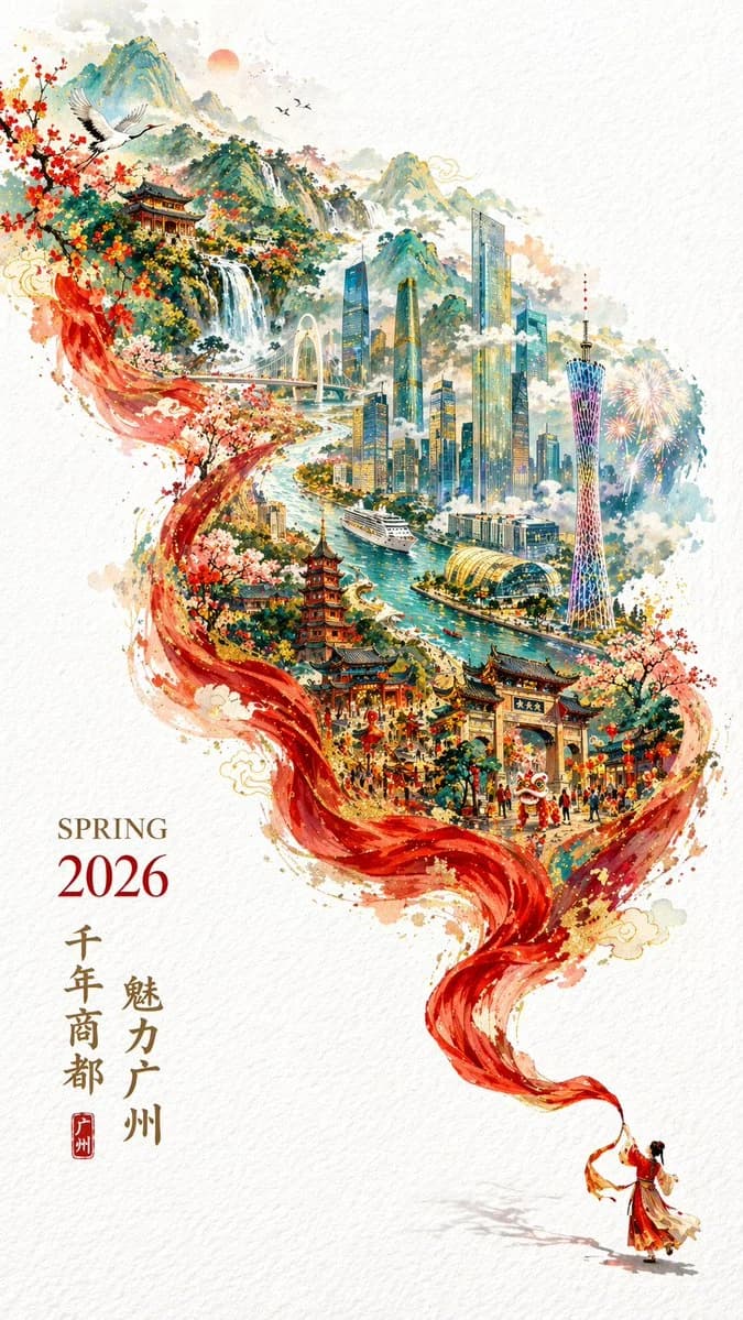Double Exposure City Promo Poster with structured callouts, clean hierarchy, and educational poster layout