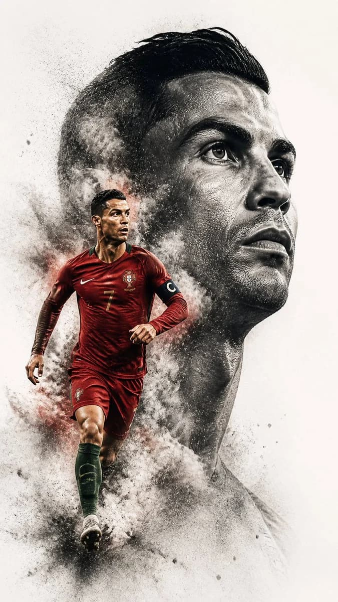 Double Exposure Sports Portrait with campaign-ready composition, brand-focused styling and premium commercial lighting