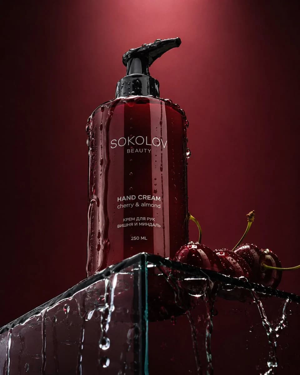 Dramatic Low-Angle Beauty Product Photography with campaign-ready composition, brand-focused styling and premium commercial lighting