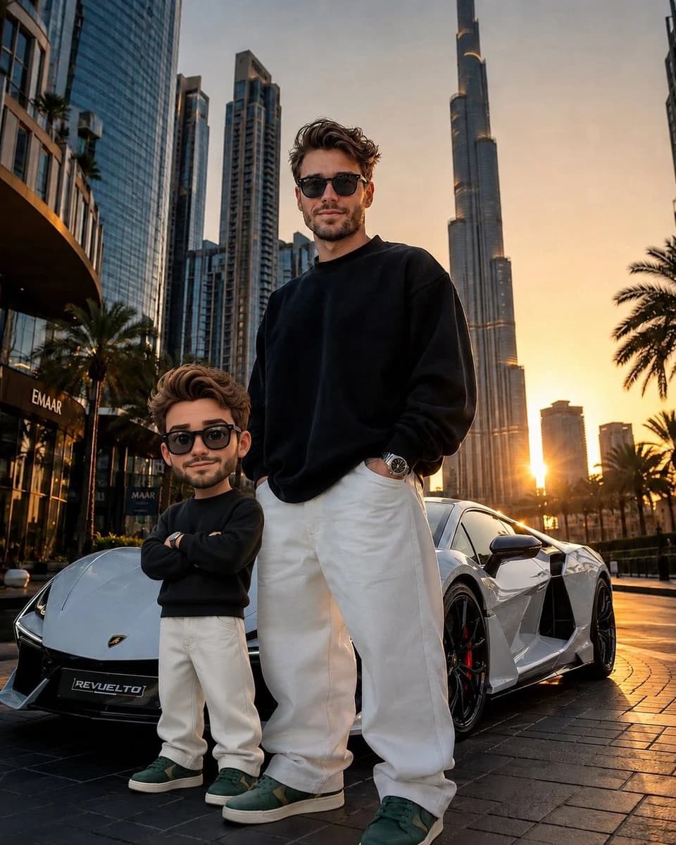Dubai Luxury Lifestyle Portrait ad creative with product-focused composition, campaign styling and commercial lighting