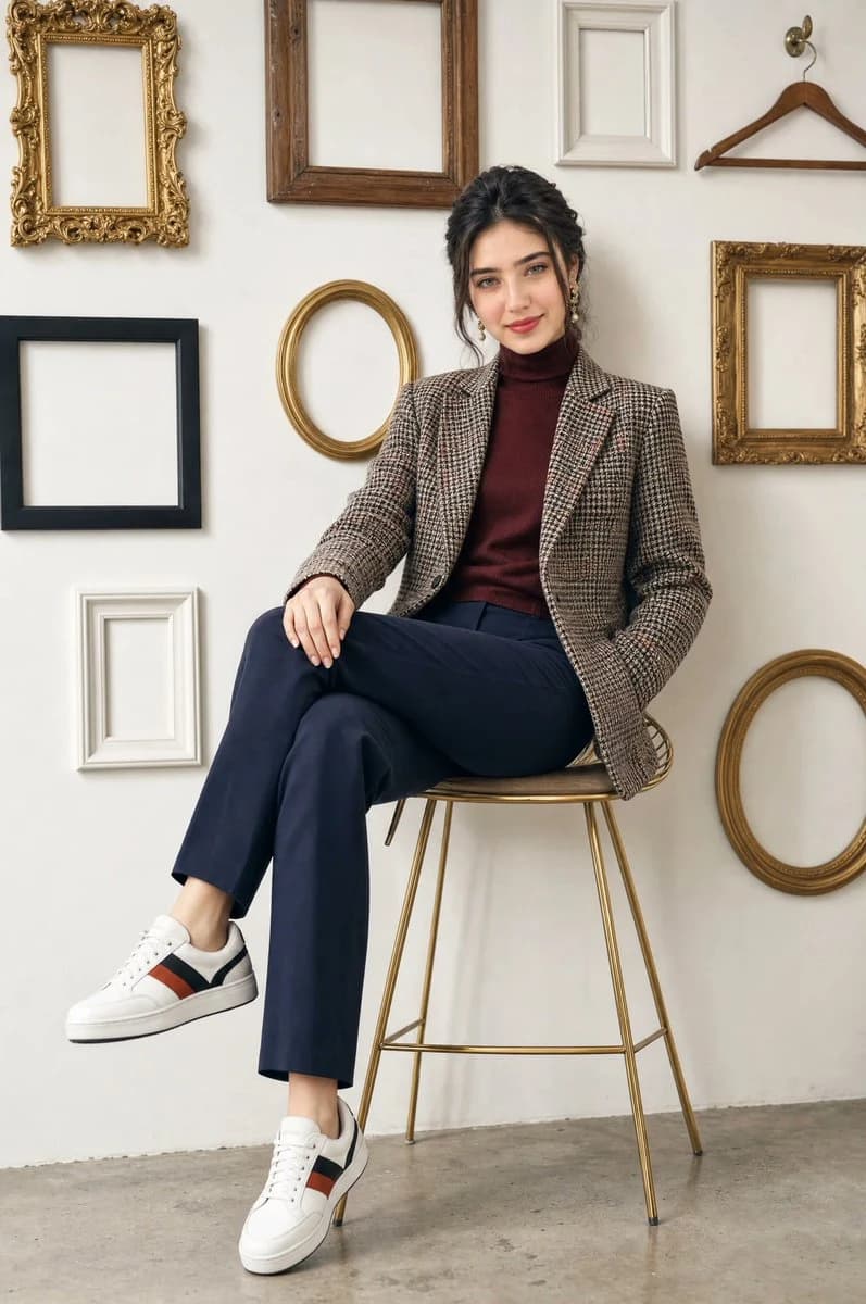 Editorial Fashion Lookbook Portrait with commercial fashion styling, product-ready detail and clean catalog presentation