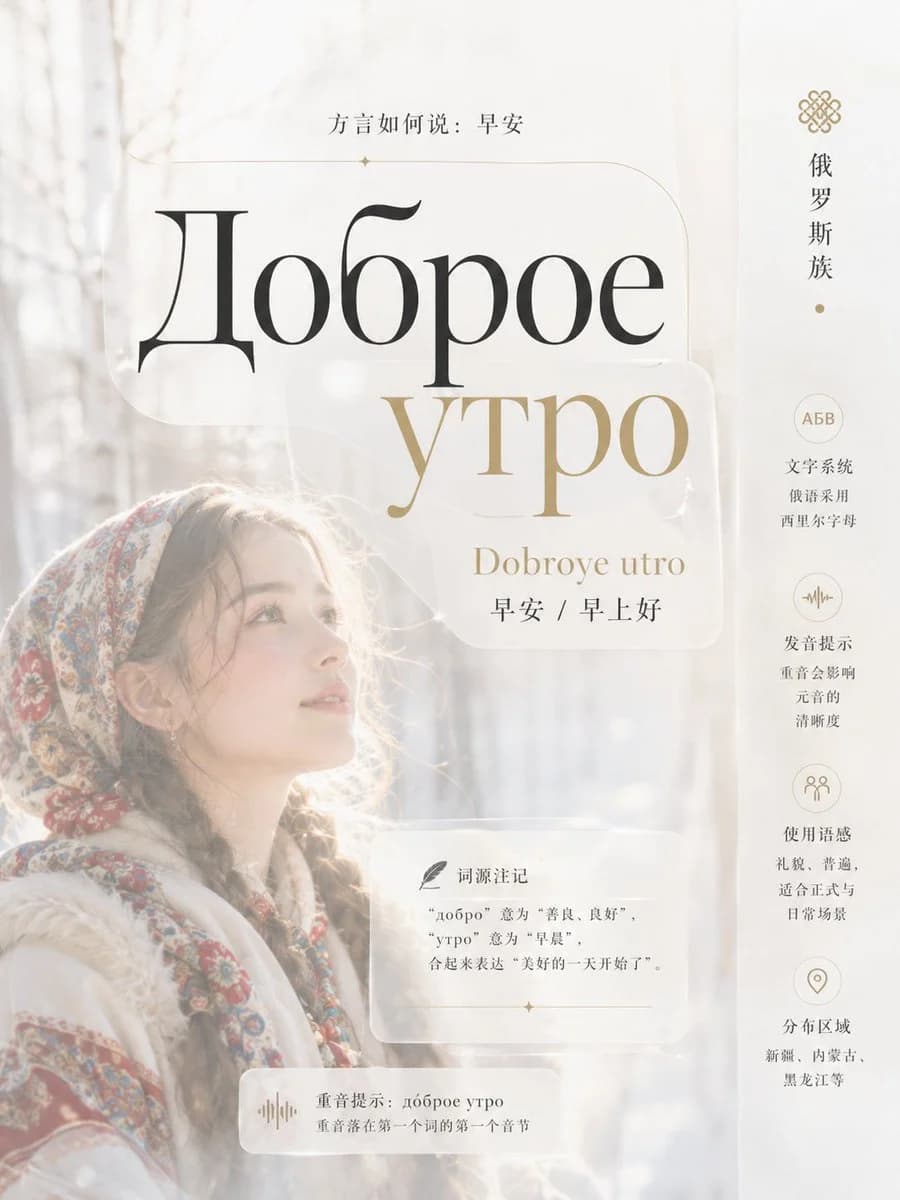 Ethnic Dialect Infographic Aesthetic Layout with structured labels, readable hierarchy and presentation-ready information design