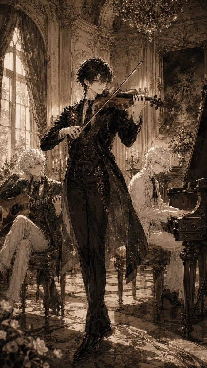 Gothic Palace Anime Trio storyboard visual