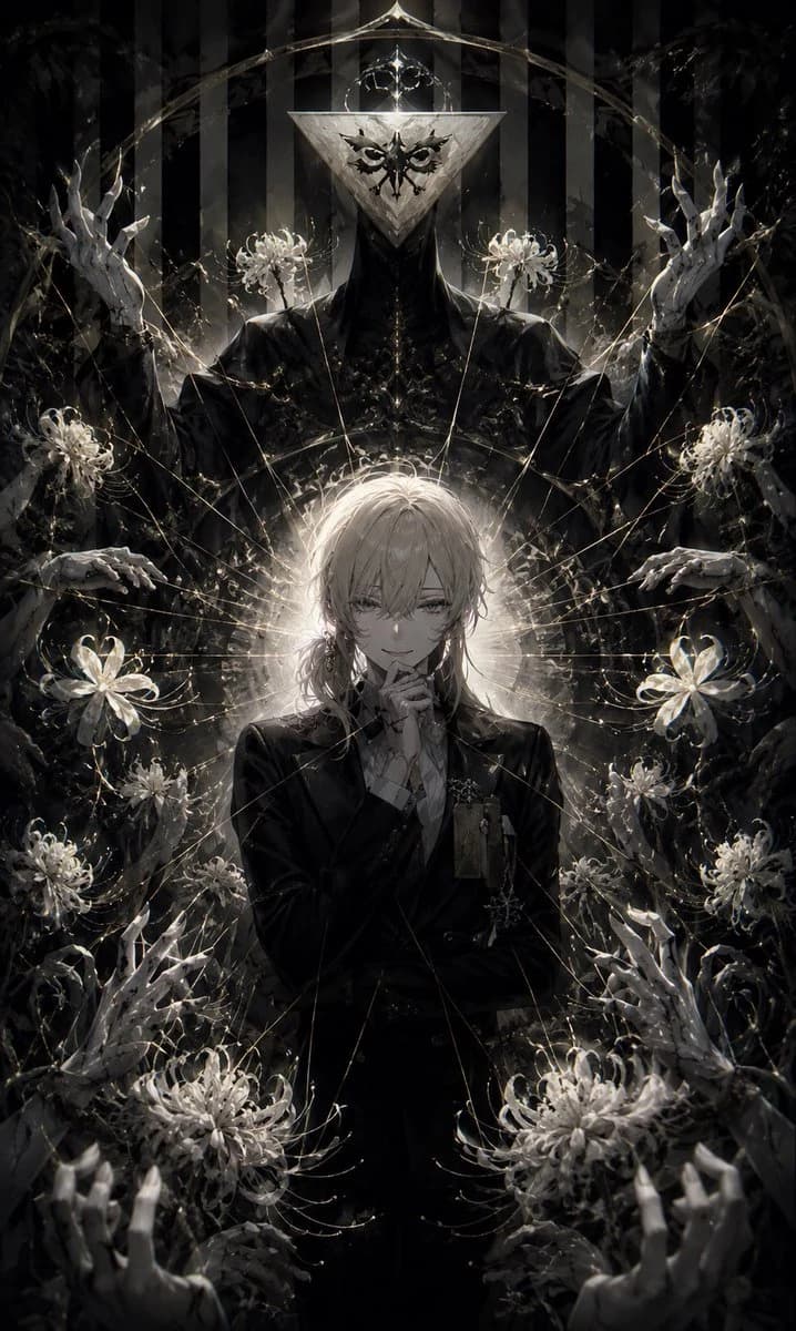 Gothic Puppeteer and Spider Lilies storyboard visual
