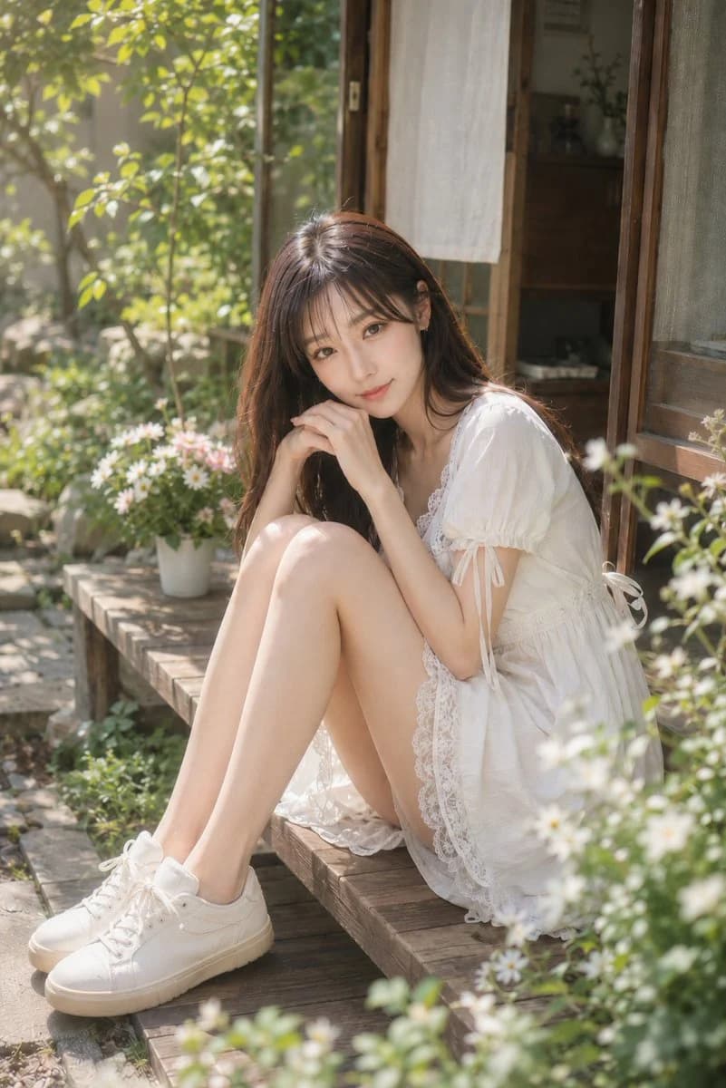 Japanese Engawa Morning Portrait with scroll-ready composition, shareable framing and polished social media visual storytelling