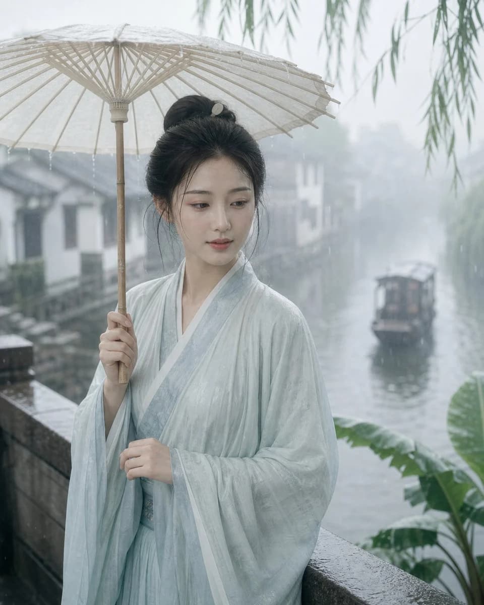 Jiangnan Classical Portrait Photography with polished social media composition, clear subject focus and share-ready visual styling