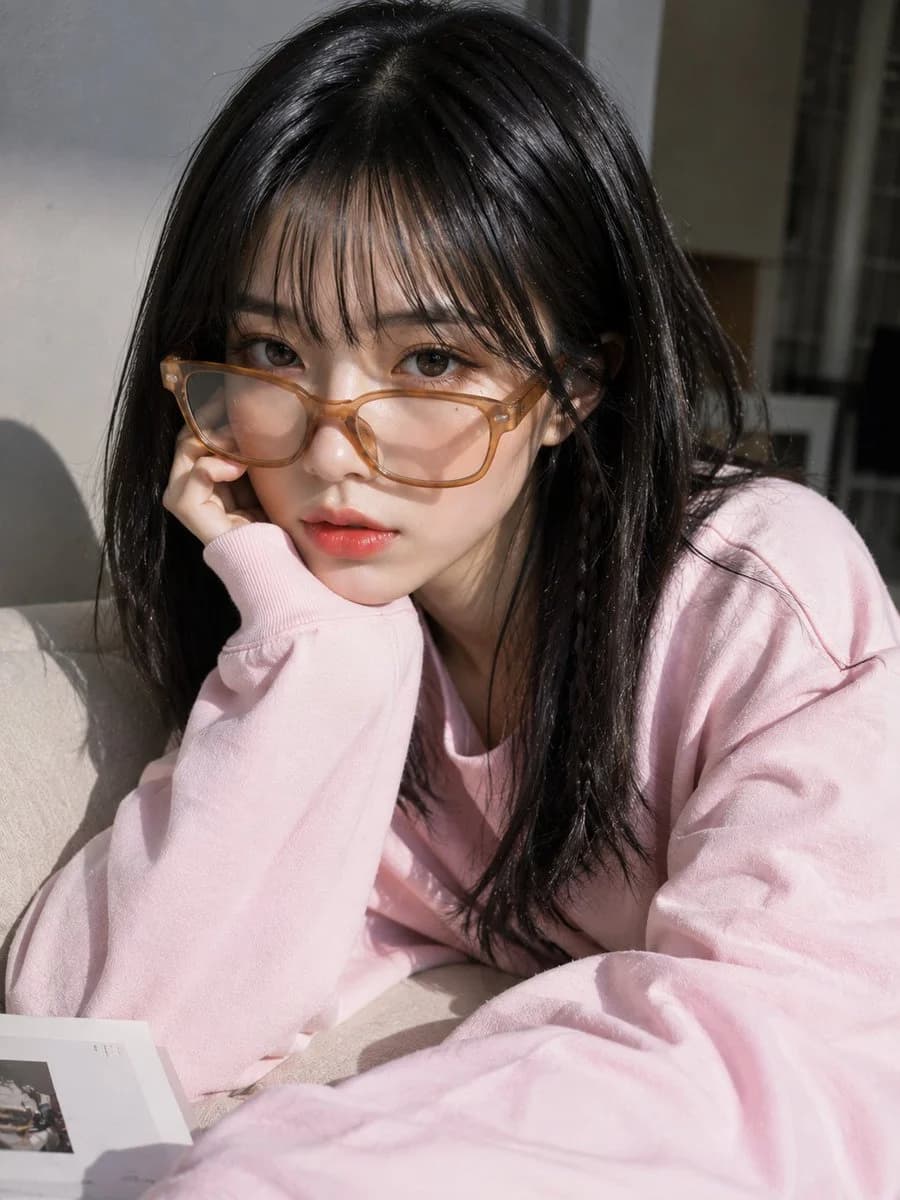 Korean Fashion Portrait with realistic portrait lighting, expressive subject detail and polished editorial photography