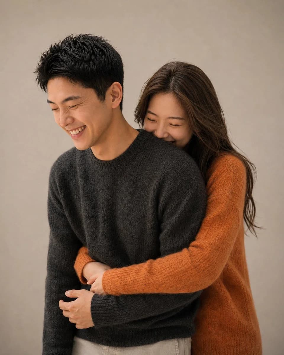 Korean Studio Couple Magazine Portrait portrait GPT Image 2 prompt example