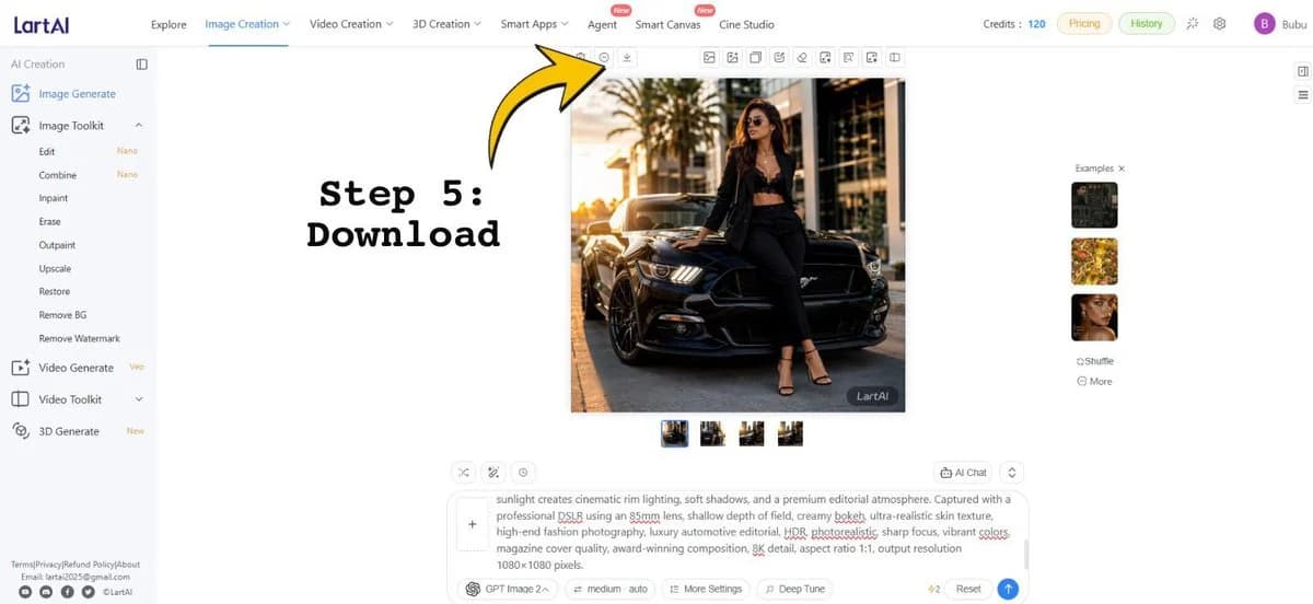 LartAI Download Step Tutorial with structured educational layout, readable annotations and clean visual hierarchy