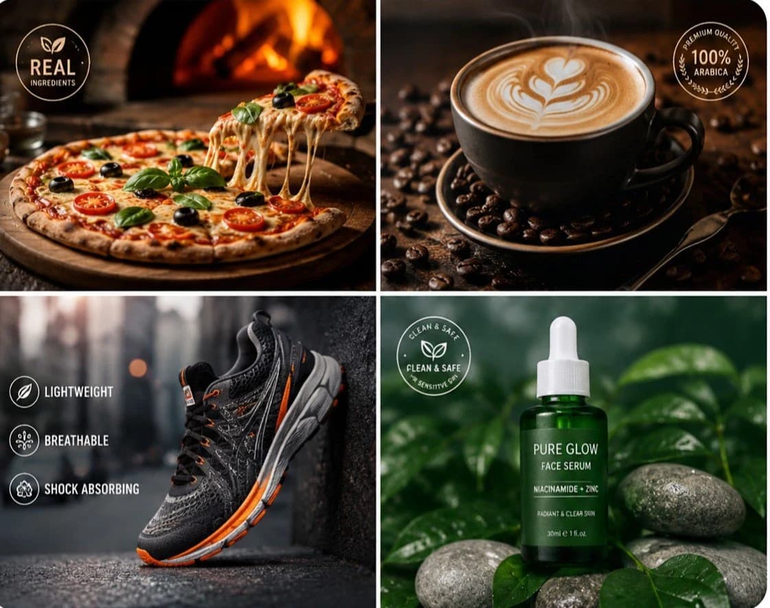 Luxury Coffee Advertisement Photography ad creative visual