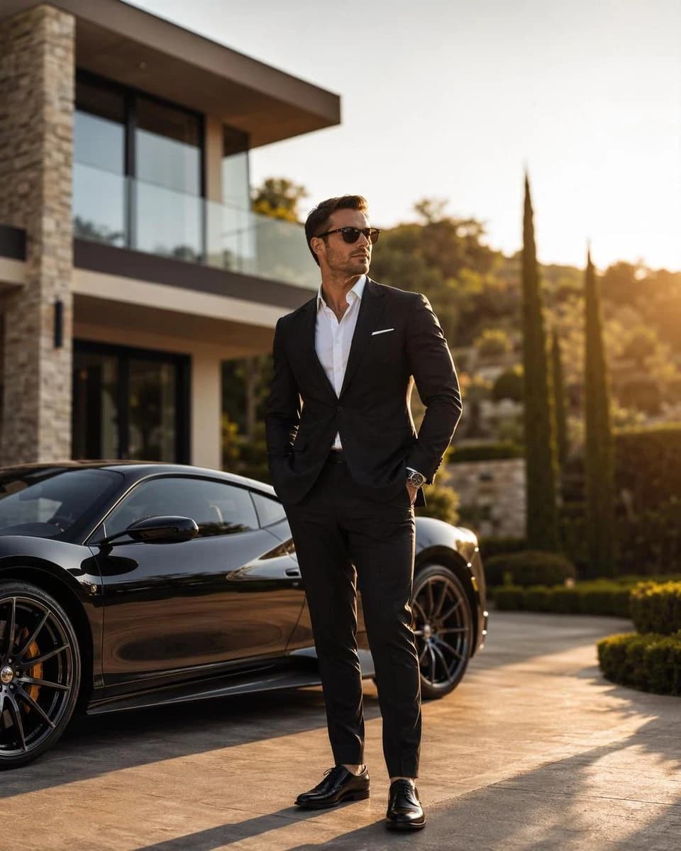 Luxury Lifestyle Villa Photography with a scroll-ready composition, expressive subject and cinematic social post styling