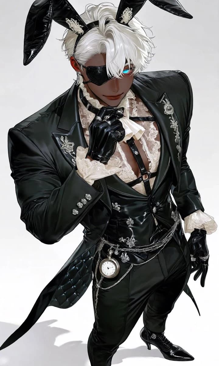 Luxury Rabbit Suit Fashion portrait visual