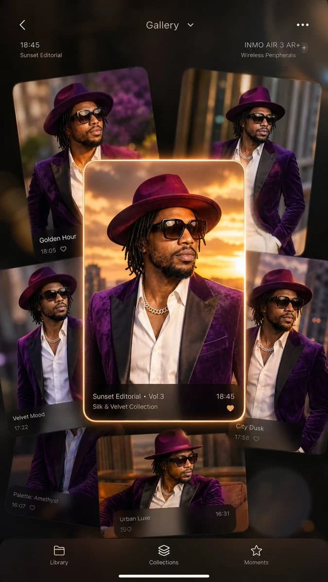 Luxury Smartphone Interface Fashion Editorial with polished interface design flow, high-fidelity screens and clear product UI structure