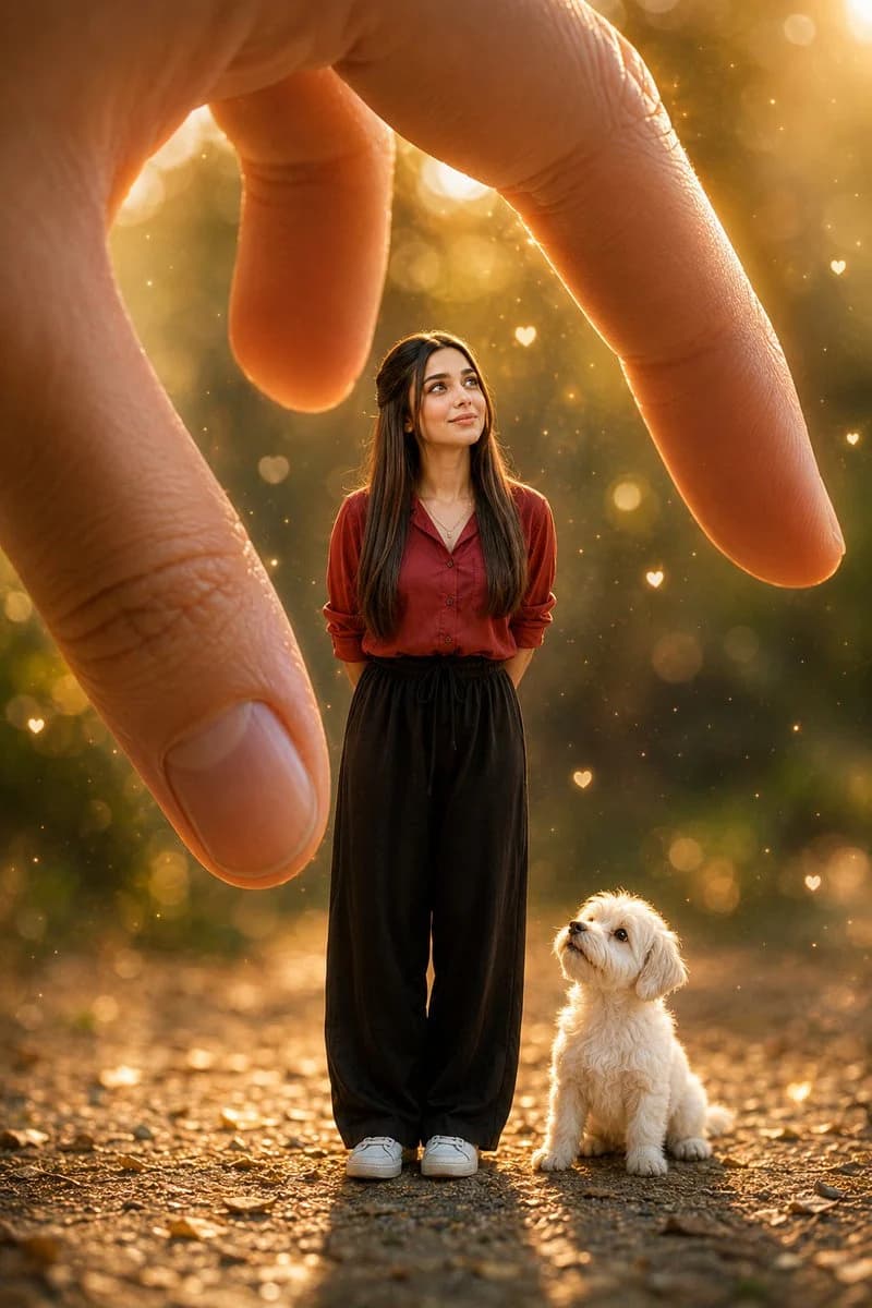 Miniature World Illusion Portrait with social-ready composition, lifestyle framing and shareable visual storytelling