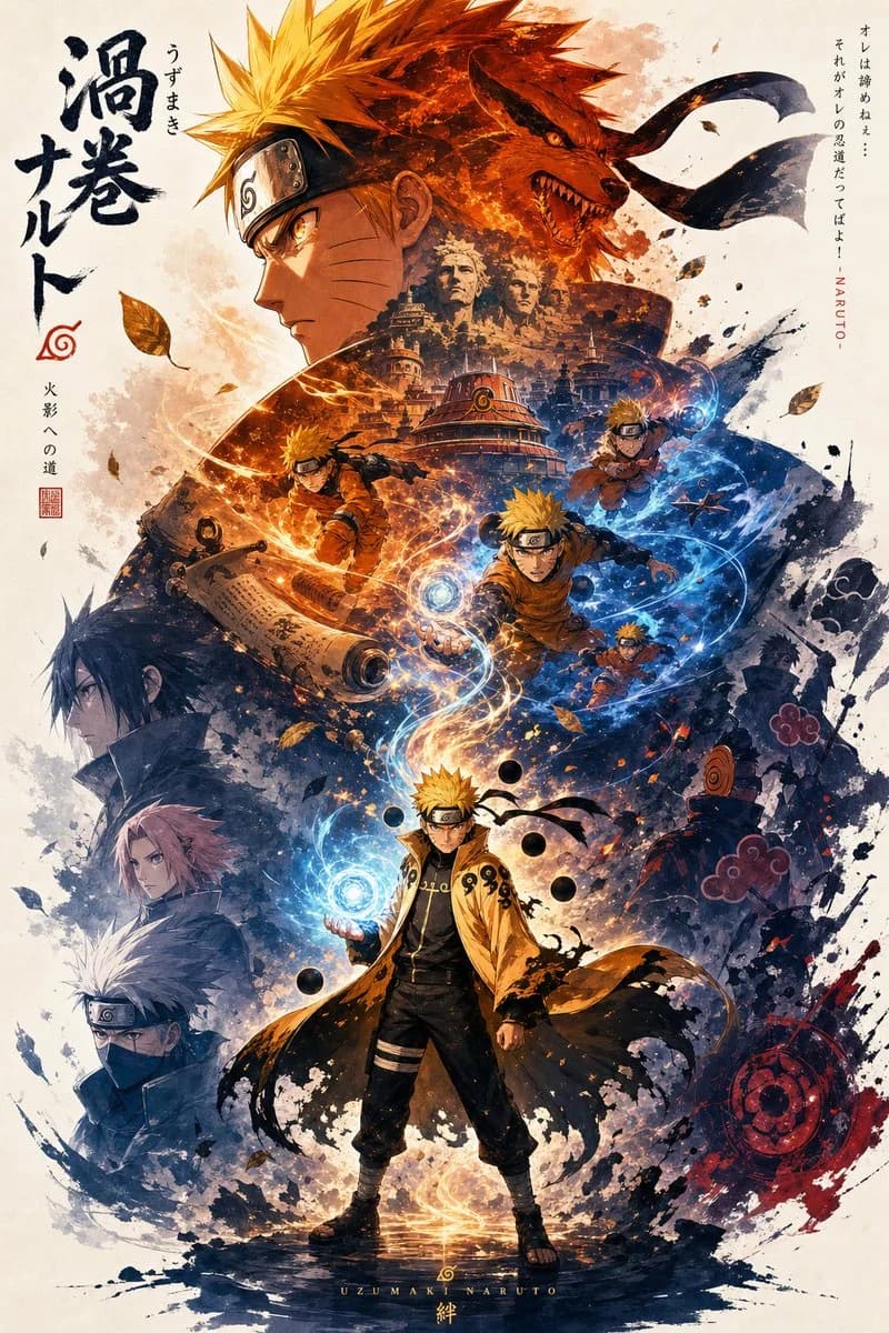 Naruto Propaganda Poster poster GPT Image 2 prompt example