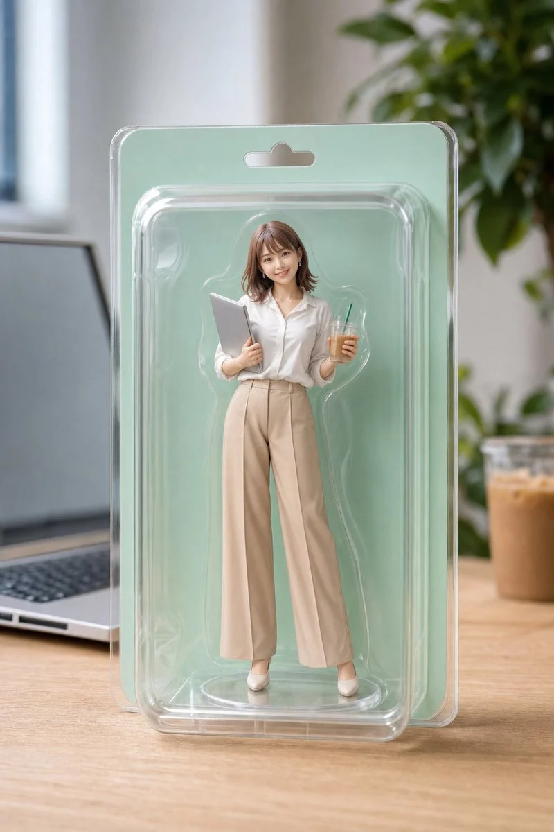 Office Worker Blister Pack Figure ecommerce visual with clean product presentation, shop-ready composition and detailed styling