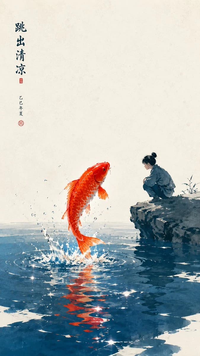 Oriental Zen Minimalist Wallpaper social media visual