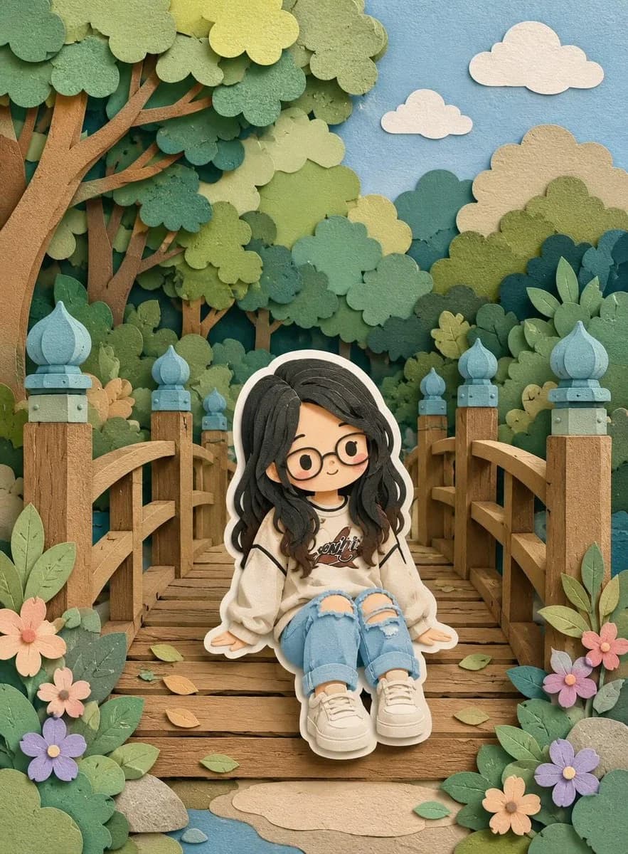 Papercut Chibi Diorama poster GPT Image 2 prompt example