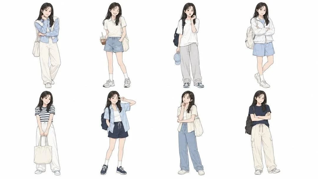 Professional Character Design Sheet with sequential panels, cinematic framing, and clear storytelling layout