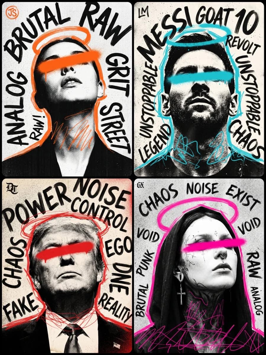 Punk Zine Grunge Poster with social-ready composition, lifestyle framing and shareable visual storytelling