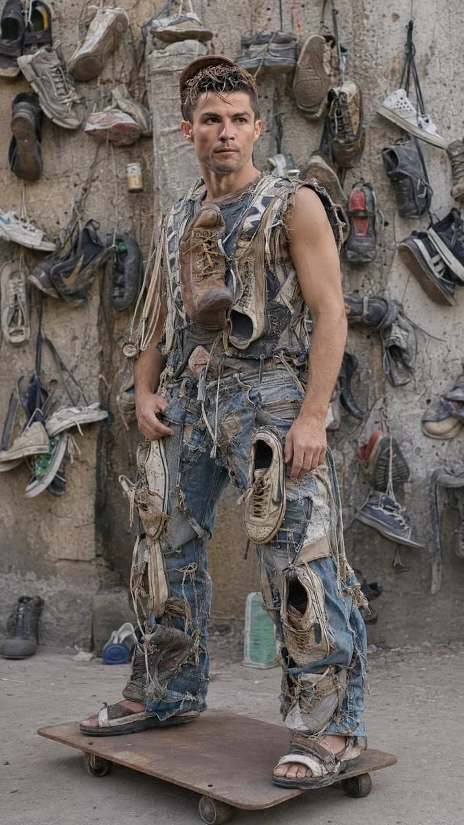 Recycled Shoes Streetwear Reel portrait GPT Image 2 prompt example