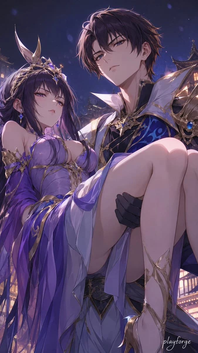 Royal Fantasy Bridal Carry with sequential storytelling, expressive character design and cinematic panel composition