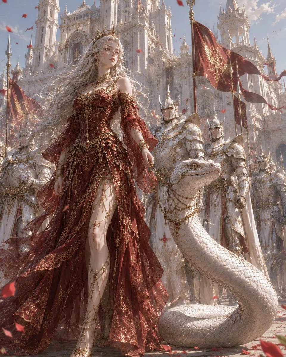 Serpent Queen Fantasy Palace storyboard visual