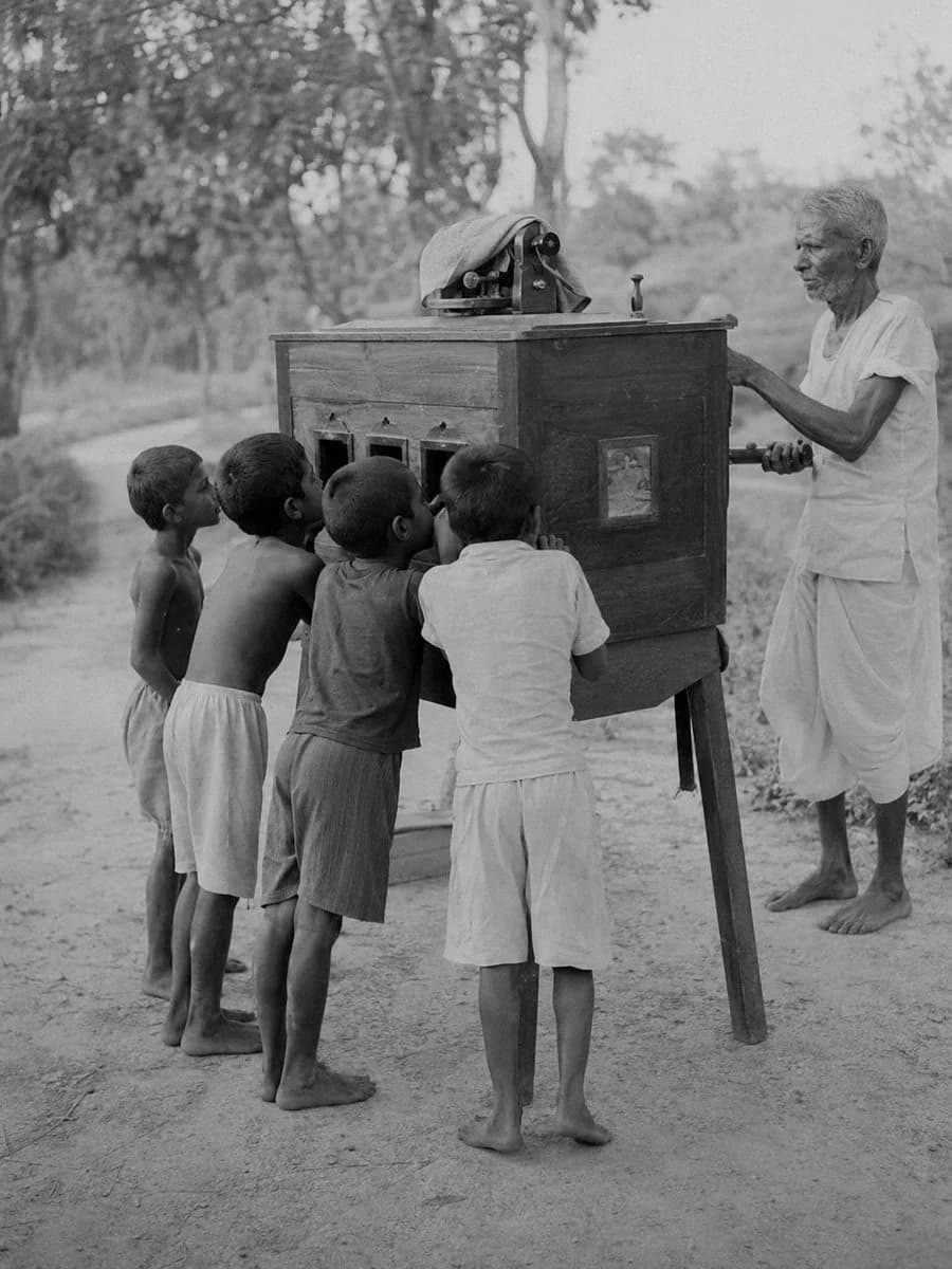 South Asian Rural Bioscope Documentary with structured callouts, clean hierarchy, and educational poster layout