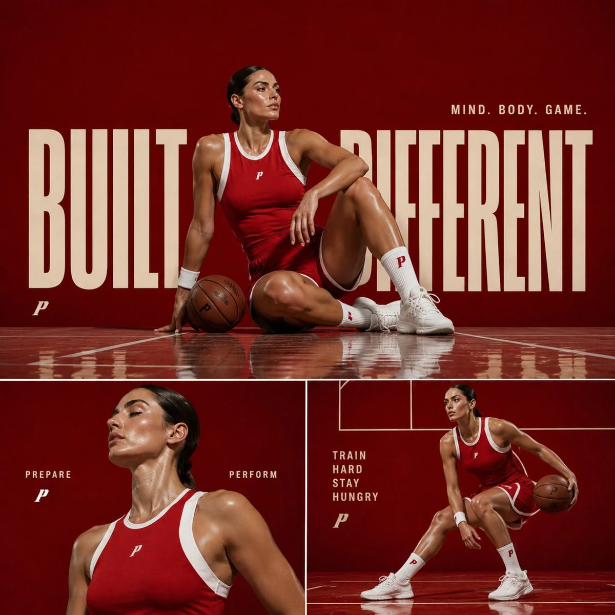 Sports Athlete Editorial Collage Poster poster GPT Image 2 prompt example