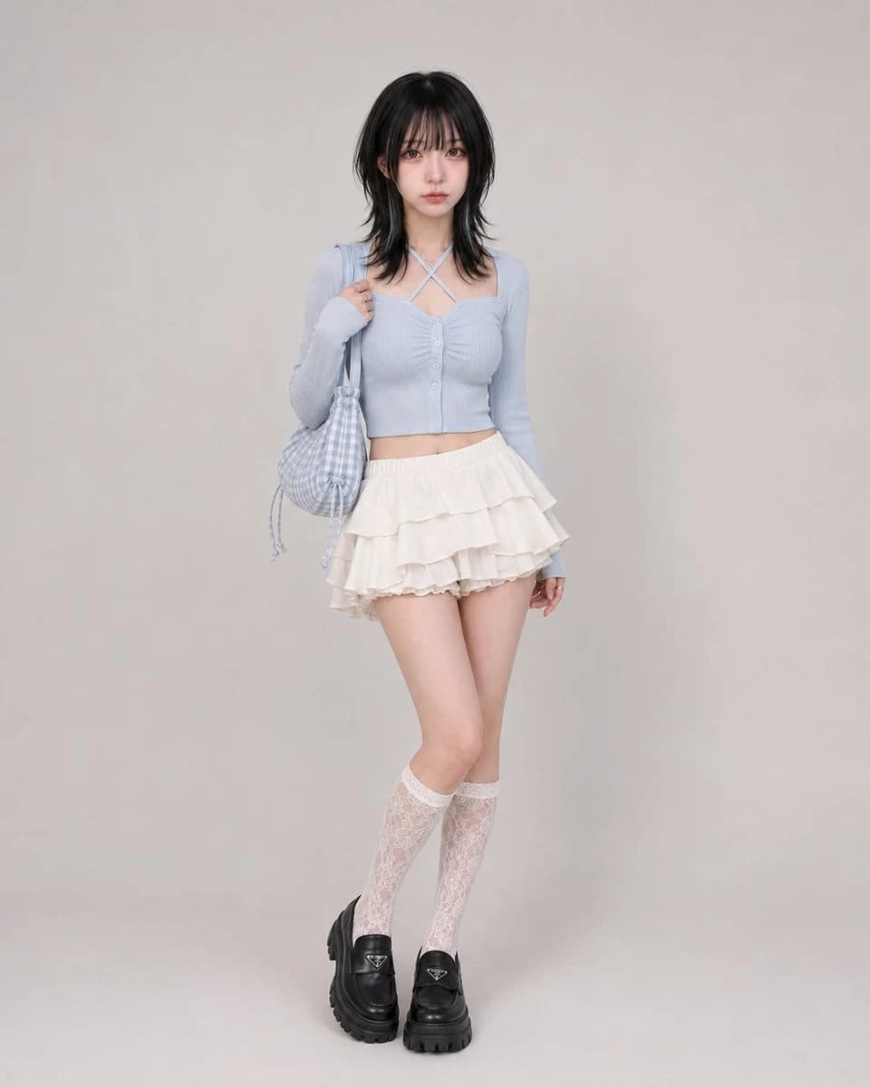 Summer Girly Fashion Outfit Style e-commerce visual