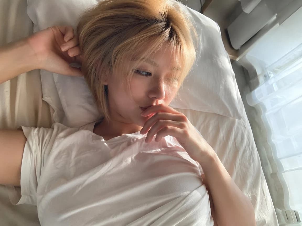 Sunlit Morning Bed Portrait portrait visual