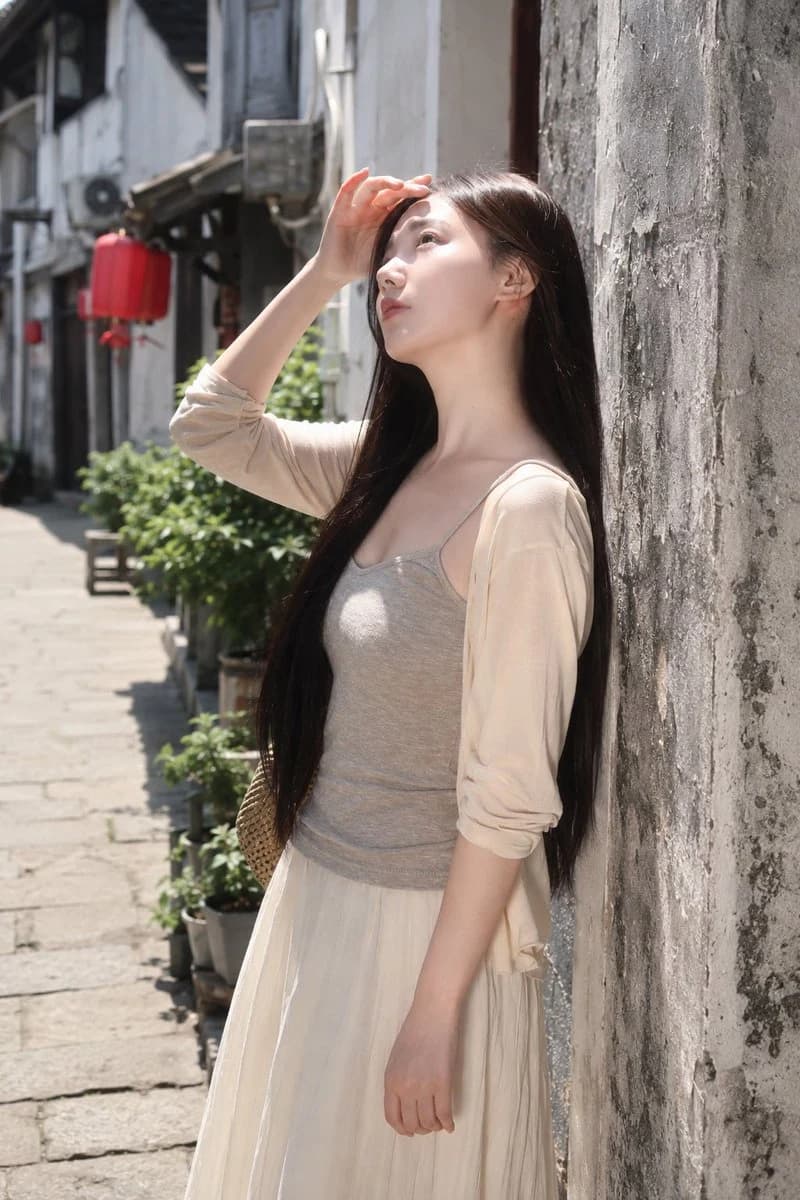 Sunny Alley Fashion Portrait portrait visual