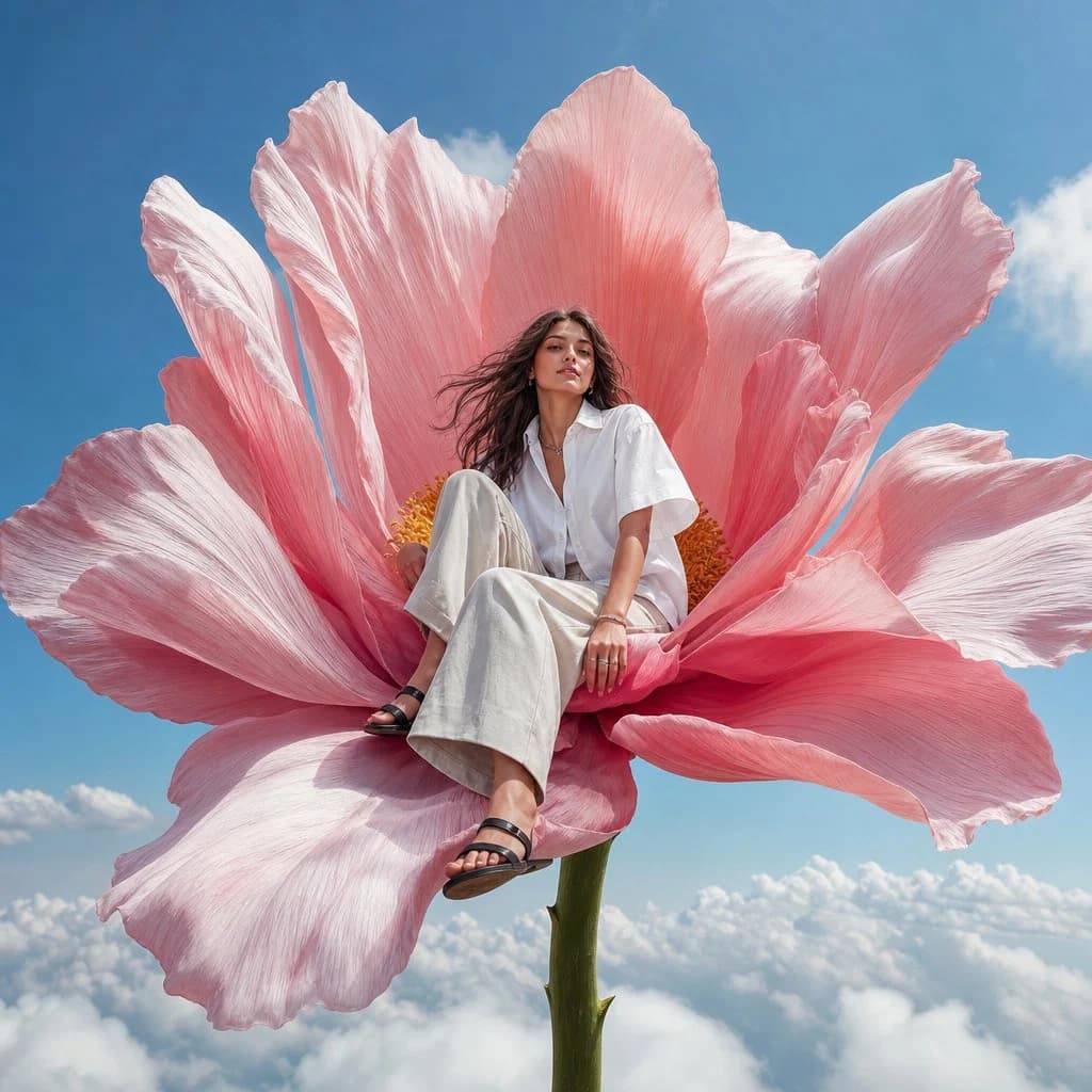 Surreal High Fashion Editorial with scroll-ready composition, strong focal subject, and polished social post styling