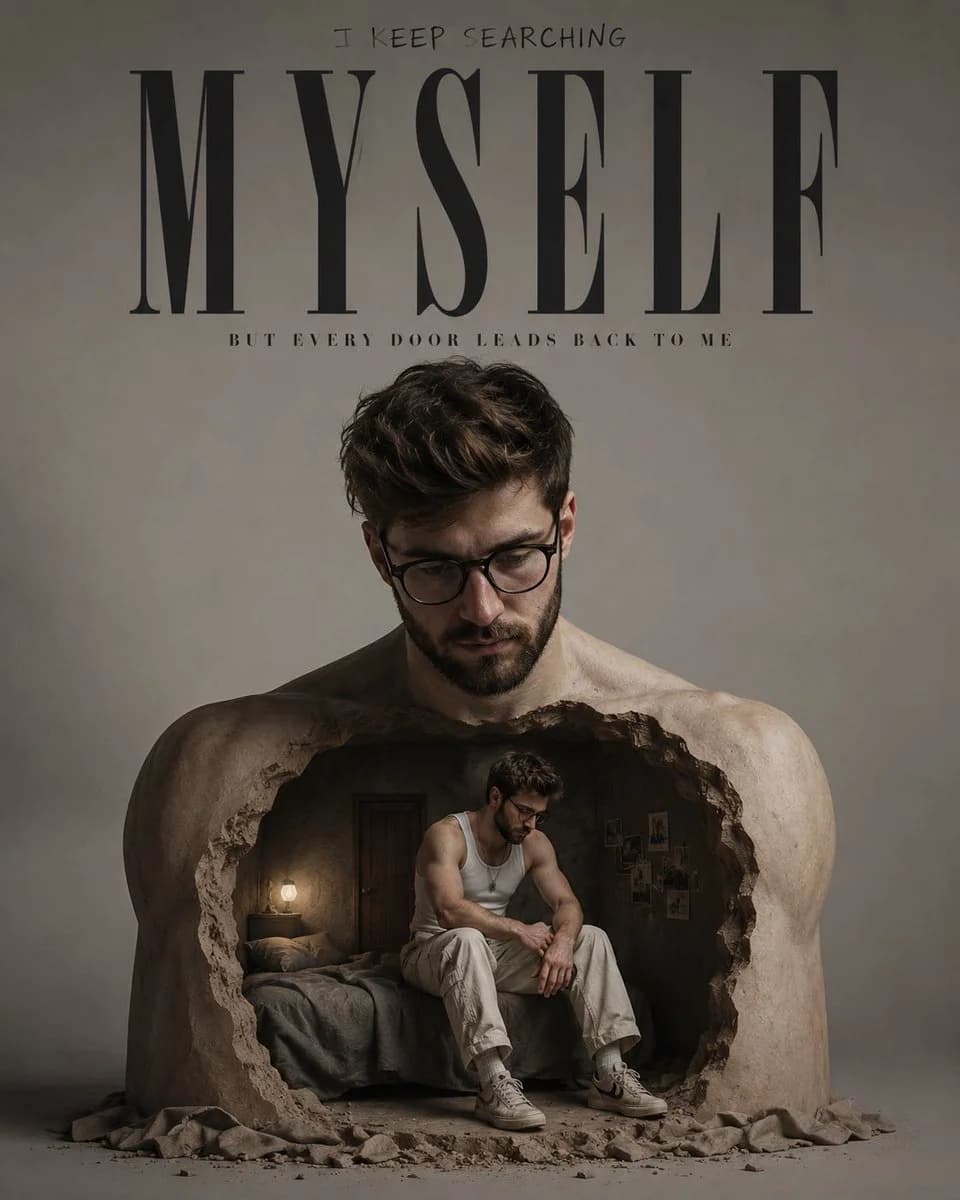 Surreal Inner Self Editorial Poster poster GPT Image 2 prompt example